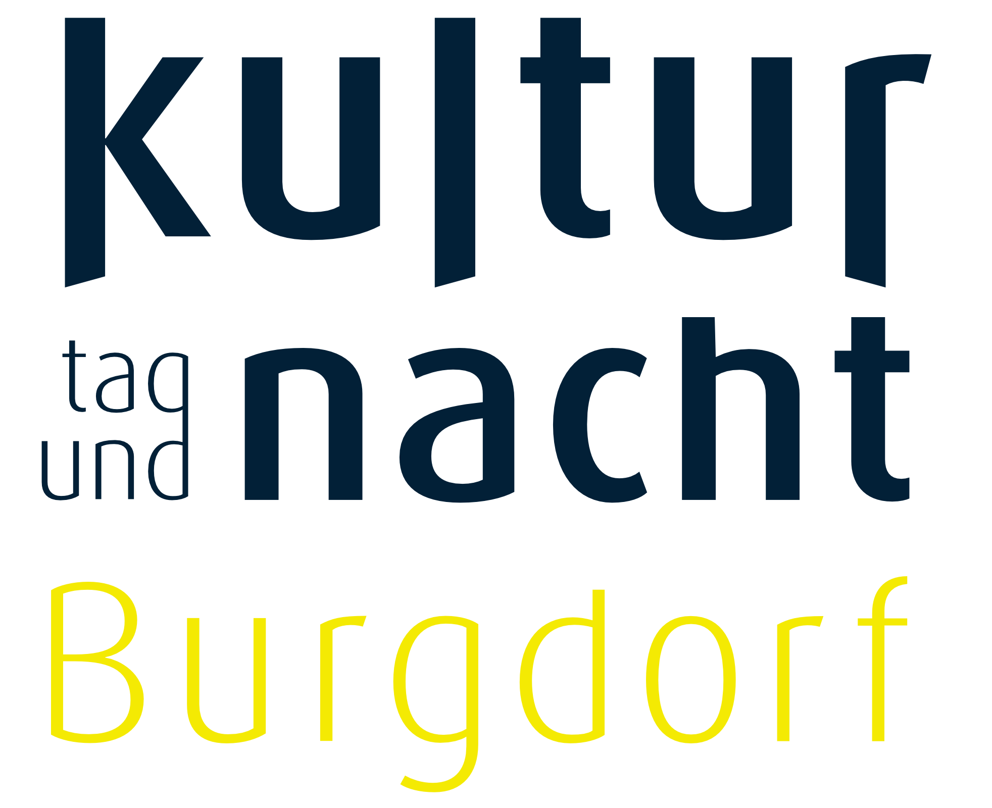 Logo Kulturnacht Negativ Farbe Gelb Positiv Bg